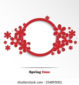 Vector illustration of spring background for your design