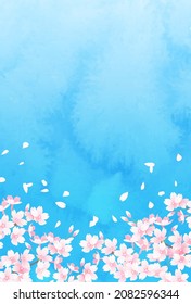 Ilustración vectorial de flores de cerezo de primavera y cielo azul

traducción: sakura (flor de cerezo) 