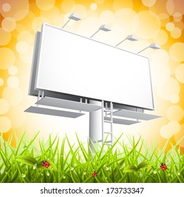 Vector illustration of spring landscape.