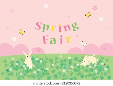 Vector illustration of Spring landscape.