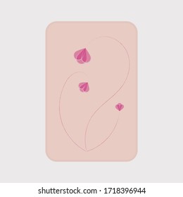 Vector illustration of a spring tulip
