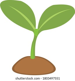 Ilustración vectorial de un brote