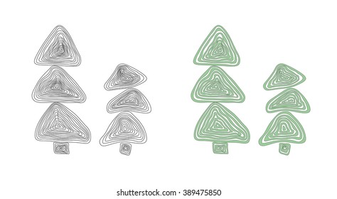 Vector illustration of a spruce