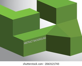 Ilustración vectorial de color 3D cuadrado para diseño y fondo web, cuadrado blanco negro, cubismo 3D