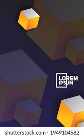 Vector illustration of Square abstract background. perfect for cover designs, books, posters, magazines, banners, and more