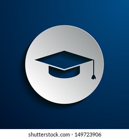Vector Illustration Of Square Academic Cap