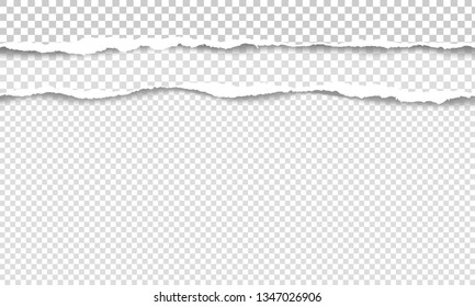 Vector illustration of the squared ripped paper for writing messages on gray abstract background. EPS10.