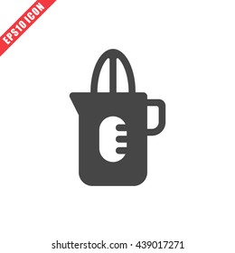 Vector illustration of squeezer icon on white background