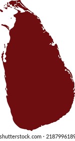 Vector Illustration of Sri Lanka map