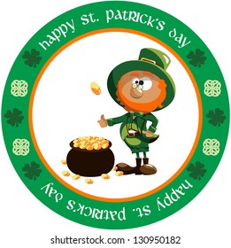 Vector illustration: St. PatrickÃ¢Â?Â?s Day design elements for cards and wallpaper - Part 10
