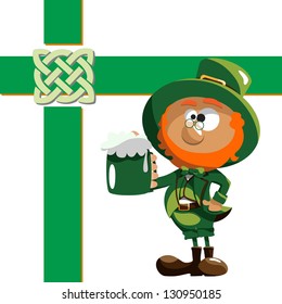 Vector illustration: St. PatrickÃ¢Â?Â?s Day design elements for cards and wallpaper - Part 12