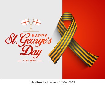 Vector Illustration Of St George Day Banner Or Poster.