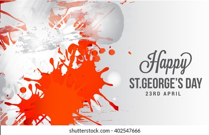 Vector Illustration Of St George Day Banner Or Poster.