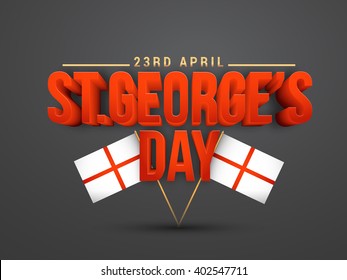 Vector Illustration Of St George Day Banner Or Poster.