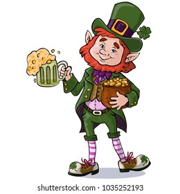 Vector illustration, St. Patrick, cartoon concept, white background.