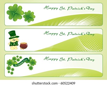 vector illustration of st patrick day banner