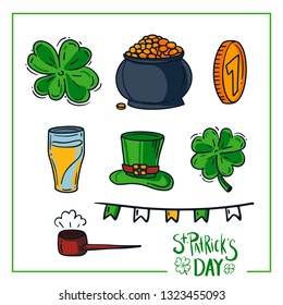 Vector Illustration from St. Patrick's Day elements set. Good for card, poster, banner, invitation, postcard, icon. EPS 10
