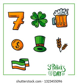 Vector Illustration from St. Patrick's Day elements set. Good for card, poster, banner, invitation, postcard, icon. EPS 10