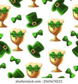 Vector illustration, St. Patrick's Day patterns and elements for decoration	