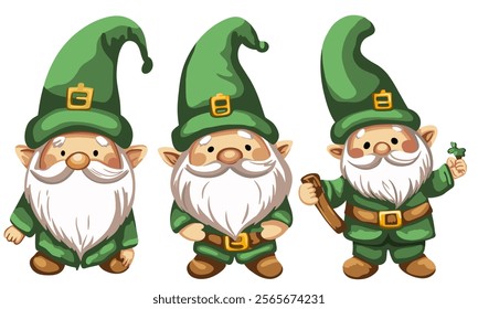 Vector illustration, St. Patrick's Day patterns and elements for decoration	