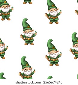 Vector illustration, St. Patrick's Day patterns and elements for decoration	