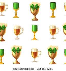 Vector illustration, St. Patrick's Day patterns and elements for decoration	