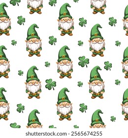 Vector illustration, St. Patrick's Day patterns and elements for decoration	