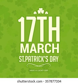 Vector Illustration of a St. Patrick's Day Background.