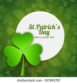 Vector Illustration of a St. Patrick's Day Background.