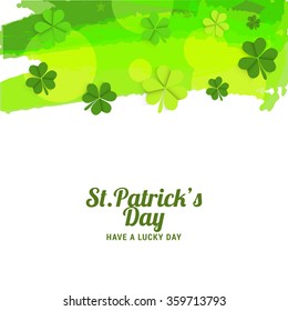 Vector Illustration of a St. Patrick's Day Background.