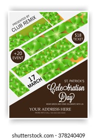  Vector illustration of a St. Patrick's Day poster or Flyer.