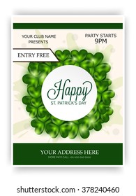  Vector illustration of a St. Patrick's Day poster or Flyer.