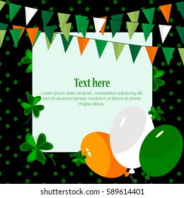 Vector Illustration of a St. Patrick's Day Background. 