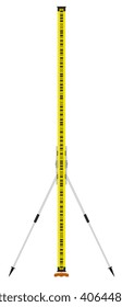Vector illustration of staff gauge