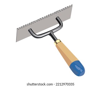 Vektorgrafik Gesteinslose Stahlplanierungs-Corner Trowel Betonkonstruktion Skimming Trowel Tools einzeln auf weißem Hintergrund.
Handwerkzeuge für Tischler