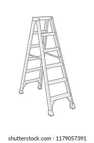 Vector illustration of Stair or Ladder