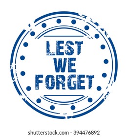 Vector illustration of a stamp for Anzac Day.