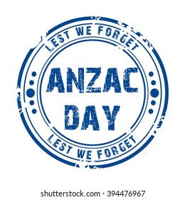 Vector Illustration Stamp Anzac Day Stock Vector (Royalty Free ...