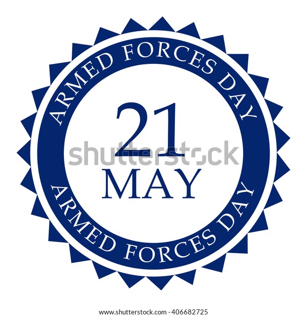 Vector Illustration Stamp Armed Forces Day Stock Vector Royalty Free 406682725 Shutterstock 2340