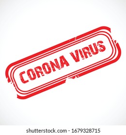 Vector illustration of a Stamp for Avoid Corona Virus Disease. COVID-2019.Save to Earth for Corona Virus Disease.