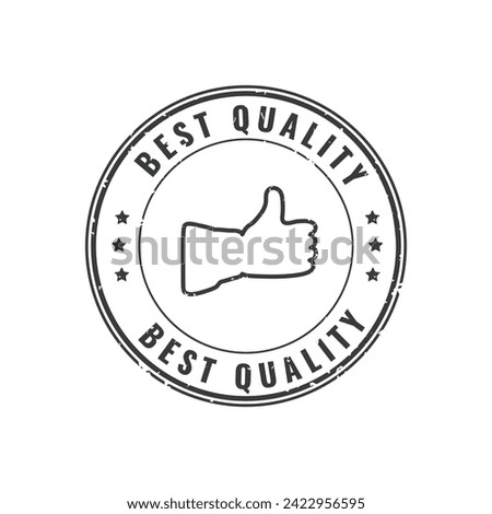 Vector Illustration Stamp of Best Quality Isolated on White Background