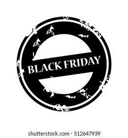 Vector illustration of a Stamp For Black Friday Sale.