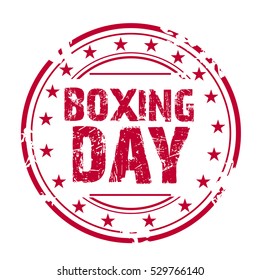 Vector illustration of a Stamp For Boxing Day Sale.