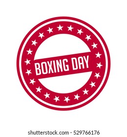 Vector illustration of a Stamp For Boxing Day Sale.