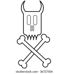 a vector illustration stamp of a danger sign