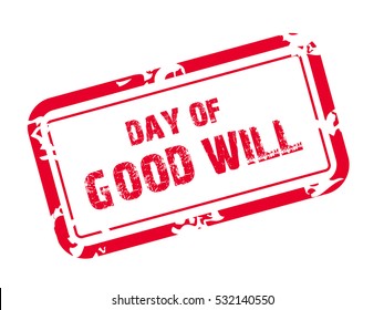 Vector illustration of a Stamp For Day of Good Will.