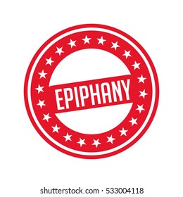 Vector illustration of a Stamp For Epiphany.