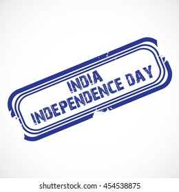 Vector illustration of a Stamp for Indian Independence Day.