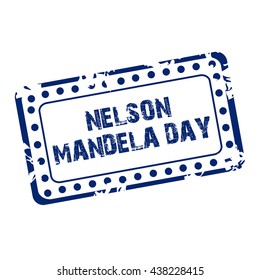 Vector illustration of a stamp for International Nelson Mandela Day.