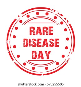 Vector illustration of a Stamp for Rare Disease Day.